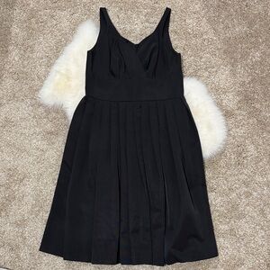 NWT Retrospec’d 1940’s/1950’s Retro Sleeveless Black Midi Pleated Dress Size 10